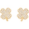 image:imagekate spade new york Lucky Charm EarringsClearGold Clover