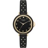 image:imagekate spade new york Park Row Womens Watch with Silicone BandGoldBlackWhite Dot
