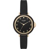 image:imagekate spade new york Park Row Womens Watch with Silicone BandRose Gold  Black