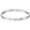 image:imagekate spade new york Set in Stone Hinged BangleClearSilver