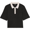 image:imagekate spade new york Womens Cropped Polo SweaterBlack