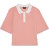 image:imagekate spade new york Womens Cropped Polo SweaterSerene Pink