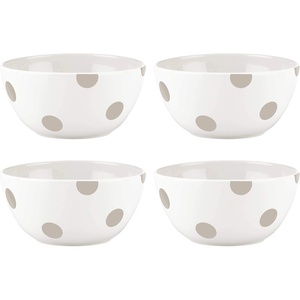 image:imageKate Spade New York 879364 Deco Dot Beige All Purpose Bowls Set of 4