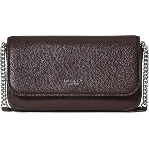 image:imagekate spade new york Ava Pebbled Leather Flap Chain WalletHot Fudge