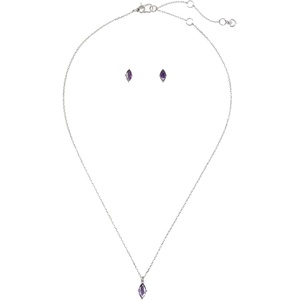image:imagekate spade new york Boxed Signature Solitaire Studs and Pendant SetLight Amethyst