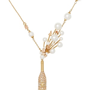 image:imagekate spade new york Cheers to That Statement Pendant ChampagneGold One Size