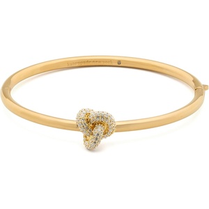 image:imagekate spade new york Double Knot Pave Hinged BanglePave Gold