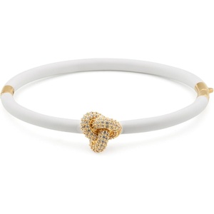 image:imagekate spade new york Double Knot Pave Hinged BangleSilverPave Gold