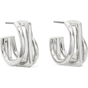 image:imagekate spade new york Geo Pop Stacked HoopsSilver