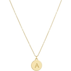 image:imagekate spade new york Gold Initial Mini PendantGold A