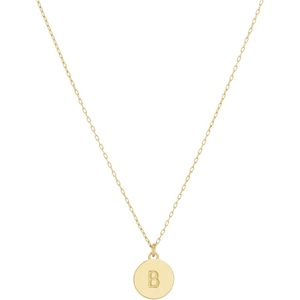 image:imagekate spade new york Gold Initial Mini PendantGold B