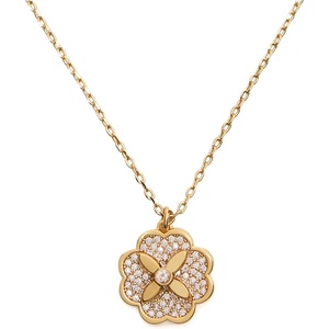 image:imagekate spade new york Heritage Bloom NecklaceClearGold Pave Pendant