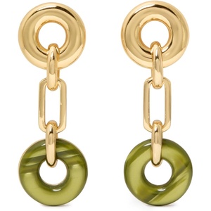 image:imagekate spade new york Interlock Linear EarringsLight Green