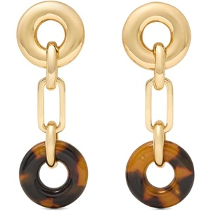 image:imagekate spade new york Interlock Linear EarringsTortoise