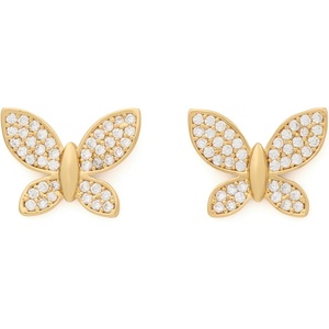image:imagekate spade new york Lucky Charm EarringsClearGold Butterfly