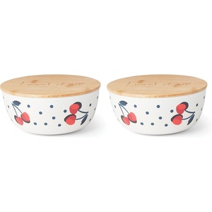 image:imagekate spade new york Vintage Cherry Dot Bowl With Lid Set of 2