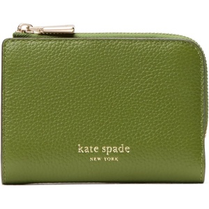 image:imagekate spade new york womens Ava Pebbled Leather Zip Bifold WalletJungle Vine Multi