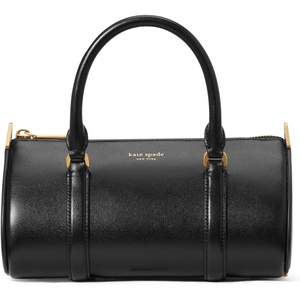 image:imagekate spade new york womens Spade Icon Fine Grain Leather Small Barrel BagBlack