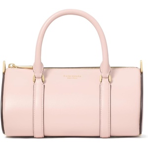 image:imagekate spade new york womens Spade Icon Fine Grain Leather Small Barrel BagRose Smoke