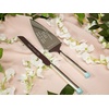 image:imageKate Spade Bridal Personalized Take the Cake Wedding Cake Knife and Server Set Custom Engraved Wedding Cake Cutting Set Accessories and Gifts for the Bride and Groom