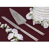image:imageKate Spade Bridal Rosy Glow Personalized Wedding Cake Knife and Server Set Custom Engraved Wedding Cake Cutting Set for Bride and Groom