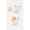 image:imagekate spade new york Heritage Spade Small Heart StudsWhite