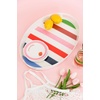 image:imagekate spade new york KitchenOutdoor Dining Serveware Melamine Break and Scratch Resistant Tidbit Plate Set Adventure Stripe Set of 4