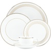 image:imageKate Spade New York Richmont Road Dinnerware 5Piece Place Setting White Bone China with Platinum and Gold Accents5Piece Place Setting