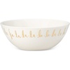 image:imagekate spade new york Arbor Village 9in Round Serving Bowl White amp Gold