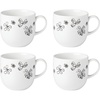 image:imagekate spade new york Garden Doodle SoupCereal Bowl Set of 4 WhiteMugs  Set of 4