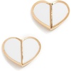 image:imagekate spade new york Heritage Spade Small Heart StudsWhite