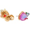 Red Multi Boxed Studs