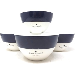 image:image4Piece Kate Spade New York Lenox Rutherford Circle Navy Pattern Bowl Set