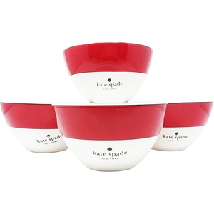 image:image4Piece Kate Spade New York Lenox Rutherford Circle Red Pattern Bowl Set