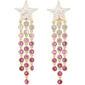 image:imageKate Spade New York Cosmos Star Fringe EarringsRed Multi