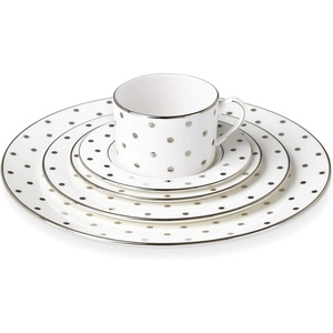 image:imageKate Spade New York Larabee Road Platinum Accent Plate 105 LB Metallic5Piece Place Setting