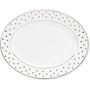 image:imageKate Spade New York Larabee Road Platinum Accent Plate 105 LB MetallicOval Platter  Small