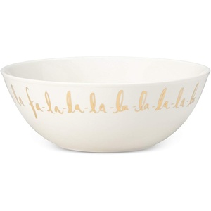 image:imagekate spade new york Arbor Village 9in Round Serving Bowl White amp Gold