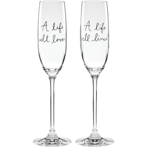 image:imagekate spade new york Charmed Life Collection Giftware amp Entertaining Dessert Server Set 2PieceToasting Flutes