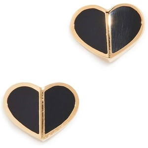 image:imagekate spade new york Heritage Spade Small Heart StudsBlack