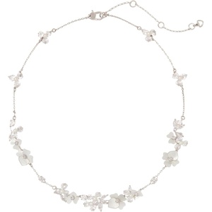 image:imagekate spade new york Precious Pansy Necklace CreamSilver One Size