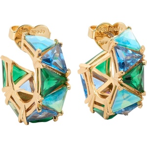 image:imagekate spade new york Shine Me Up EarringsGreen Multi Huggies