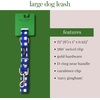 image:imagekate spade new york 6ft Dog Leash Heavy Duty Leash for Female or Male Dogs Cute Pet Leash with Gold Metal Hardware Long Dog Lead for Medium and Large Watercolor DotNavy Gingham