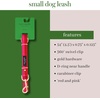 image:imagekate spade new york 6ft Dog Leash Heavy Duty Leash for Female or Male Dogs Cute Pet Leash with Gold Metal Hardware Long Dog Lead for Medium and Large Watercolor DotRed and Pink
