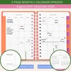 image:imagekate spade new york 20242025 Planner Weekly amp Monthly Medium Hardcover Spiral Daily Planner with Monthly Calendar Stickers amp PocketsYour Lucky Day