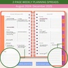 image:imagekate spade new york 20242025 Planner Weekly amp Monthly Medium Hardcover Spiral Daily Planner with Monthly Calendar Stickers amp PocketsYour Lucky Day