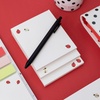 image:imagekate spade new york Stacked Notepad Ladybug Dot  Set of 3 Assorted Sized Paper Notepads with 75 EasyTear Pages Each for ToDo Lists and NotesLadybug Dot