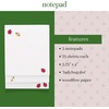 image:imagekate spade new york Stacked Notepad Ladybug Dot  Set of 3 Assorted Sized Paper Notepads with 75 EasyTear Pages Each for ToDo Lists and NotesLadybug Dot