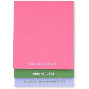 image:imagekate spade new york Stacked Notepad Ladybug Dot  Set of 3 Assorted Sized Paper Notepads with 75 EasyTear Pages Each for ToDo Lists and NotesDream in Color