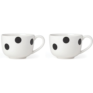 image:imageKate Spade New York Deco Dot Salad Bowl 560 LB White14 Ounces Pack of 2